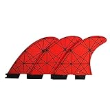 XINFULI Elektrisches Surfbrett, Surf Ruder Surfboard Fin Finne G5 G7 Surfzubehör Surfboard Flosse,Kraftvoller Schub(Rood,G5)