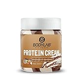 Bodylab24 Protein Cream Cocoa-Hazelnut & White Swirls 250g / Brotaufstrich mit 21g Protein je 100g / Kakao-Haselnuss Creme mit Streifen aus weißer Schokolade / mit echten Haselnüssen / ohne Palmöl