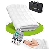 Juskys Gewichtsdecke/Anti-Stress-Therapiedecke 135x200 — beschwert, Glasperlen, Baumwolle & Mikrofaser, für Erwachsene mit Schlafproblemen — 7 kg