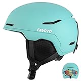 Favoto Schneehelm für Erwachsene Skihelm - Schneehelm für Herren mit Verstellbarer Belüftung Wintersporthelm für Snowboarden Radfahren Schneemobil L(57-61cm) Blau