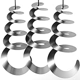My-goodbuy24 Effektive Vogelabwehr zur Abschreckung - 3er Set - Reflektierende Vogelschreck Windspirale Taubenabwehr Windspiel Balkon Vogelschutz Taubenschreck 70cm
