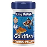 King British Goldfish Floating Pellets 42g - Multi-Vitamin Alleinfuttermittel - Natürliche Inhaltsstoffe - Klare Wasserformel - Bringt Fische an die Oberfläche - Für Kaltwasserfische