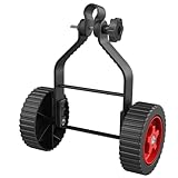 Veesper Abnehmbare Nicht-Schlupf-String-Trimmer-Radbefestigung, arbeitssparende Rasenmäher-Unterstützungsräder für Kantentrimmungen, Räder und Walk-Behind Trimmer Accessoire