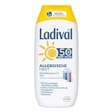 Ladival Allergische Haut Sonnenschutz Gel LSF 50+ – Parfümfreies Sonnengel für Allergiker – ohne Farb- und Konservierungsstoffe, wasserfest – 1 x 200 ml (1er Pack)
