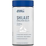 Shilajit Kapseln Hochdosiert 30.000 mg – 60% Fulvinsäure (750 mg 20:1 Extrakt) – Shilajit Original Nahrungsergänzung aus dem Himalaya, 85+ Mineralien – Antioxidans – 90 Kapseln für 30 Einnahmen