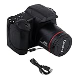Qusedwey Tragbare -Vlog-Kamera Fotografie 16-Facher Digitalzoom 1080P HD-Spiegelreflexkamera Anti-Shake-Fotokameras für Live-Stream
