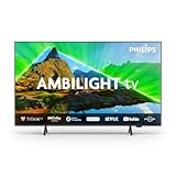 Philips Ambilight 50PUS8309 4K LED Smart TV - 50-Zoll Display mit Pixel-präziser Ultra HD, Titan OS Plattform und Dolby Atmos-Klang - Funktioniert mit Alexa und Google Sprachassistent – Matt Schwarz