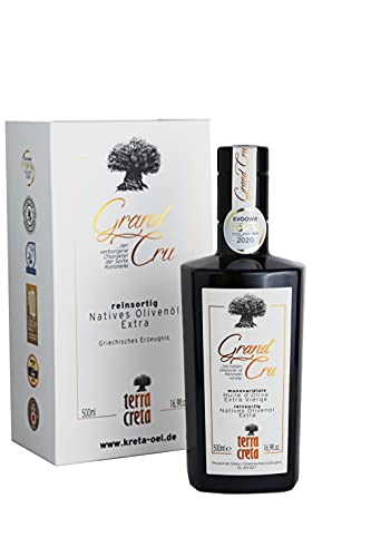 Terra Creta Grand Cru - Preisgekröntes Extra Natives Olivenöl (500ml mit Box)