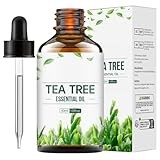 100% Reines Natürliches Teebaumöl Mit Glastropfer, Ätherisches Teebaumöl, Ätherisches Öl Für Diffusor Und Aromatherapie, Für Haut, Haare, Diffusor, Massage, Diy Kerzen