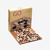 Go Game Set 22,5 x 22,5 cm, Bambus-Holzbrett, 14 mm Durchmesser, doppelt konvexe Linsenform