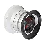 12mm F2.0 Großer Blende Manual Focus Prime Objektiv APS C für Z Mount, Ultra Weitwinkel für Z50 ZFC Z30, Ideal für Straße, Reisen, Porträtfotografie (Silver)