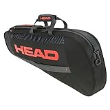 HEAD Base Racquet Bag Tennistasche, schwarz/orange, S
