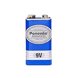 10 Stück 9V Batterie, Blockbatterie, 6F22 Batterien für Rauchmelder, Radio-Kamera