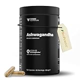Evoke Ashwagandha – KSM-66® Premiumrohstoff (120 Kapseln mit überdurchschnittlicher Bioverfügbarkeit durch BioPerine®) – hochdosiert
