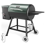 Holz Pellet Grill-Raucher, 6-in-1 Pellet Grill PID automatische Temperaturkontrolle 456 Sq. im Bereich für Garten im Freien