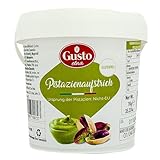 Pistazienaufstrich aus Italien/Sizilien 1KG 1000Gramm mit 20% Pistazien - Pistaziencreme von Gusto - ideal für Dubai-Schokolade