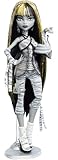 Monster High Reel Drama Puppe, Cleo De Nile Schwarz-weiß-Reproduktion, Sammelfigur mit Postern in Puppengröße und Lebensgröße, Horrorfilm-Design, mit Haustier, JDR65