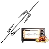 Grillgabel für Hühnergrill, Gabel mit Schrauben, quadratische Äxte, Gabeln für Ofen, Luftfritteuse