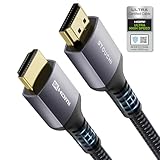 Stouchi Zertifiziertes HDMI 2.1 Kabel 2m Ultra HD 48Gbps High Speed 8K60 4K120 144Hz RTX 3080 eARC HDR10 4:4 HDCP 2.2 & 2.3 Dolby kompatibel mit Fire TV/Roku TV/PS5/Xbox Series X/Samsung/Sony/LG