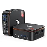 NiPoGi Hyper H1 Mini PC ΑΜD Ryzen 7 6800H (Max 4.7GHz,8C/16T) W-11 PRO 16GB DDR5 4800MHz/512GB M.2 NVMe SSD, Desktop PC Für Büro DP2.0+HDMI 2.0+Type-C 4K Triple Display/WiFi 6/BT 5.2/VESA-Unterstützt