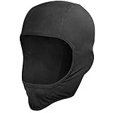 FRSOHEWIN Balaclava Dünn Sturmhaube Sommer Atmungsaktiv Gesichtshaube Sturmmaske für Motorrad Fahrrad Herren Damen Sports Wandern Schwarz