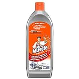Mr Muscle Stahl-fix Edelstahl-Reiniger, für hochglänzenden Edelstahl und Chrom, mit Abperleffekt, 4er Pack (4 x 200 ml)
