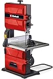 Einhell Bandsäge TC-SB 245 L (400W, maximale Sägebandgeschwindigkeit 726m/min, 245 mm Durchlassbreite, maximale Schnitthöhe 101 mm, neigbarer Sägetisch, Parallel- und Winkelanschlag, Absauganschluss)