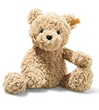 Steiff Kuscheltier Jimmy Teddybär, Süßes Stofftier mit Kunststoffaugen, Kinder, Jungen & Mädchen, Friends, Plüschtier 30 cm, Hellbraun, 113505