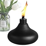 Fackeldose - Ersatz für Citronella-Kraftstoff mit Dochten und Abdeckungen, für den Außenbereich, Torch aus Metall, für Rasen, Backyard Deceding Garden Decor | T