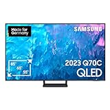 Samsung QLED 4K Q70C 65 Zoll Fernseher (GQ65Q70CATXZG, Deutsches Modell), Quantum Prozessor 4K, Motion Xcelerator Turbo+, Quantum HDR, Smart TV [2023]