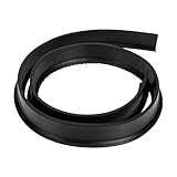 Lurrose Windschutz- Und Wasserbarriere Wasserstreifen Damm Entwurf Duschwasserstopper Duschdammschwelle Bodendichtungsstreifen Für Badezimmer Tür Wassersperre Gummi Black