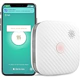 SECAIR WLAN Rauchmelder Vernetzt mit Magnethalterung,Photoelektrischem Sensor und austauschbarer Batterie, Homematic Feuermelder Funkrauchmelder für Smart Home (1-Pack)