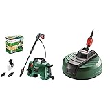 Bosch Home and Garden Hochdruckreiniger EasyAquatak 120 (1500 W, Druck: 120 bar, im Karton) & Bosch Terrasenreiniger Aufsatz Aquasurf 280 (Zubehör für Bosch Hochdruckreiniger, im Karton)