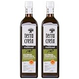 Terra Creta Olivenöl 2x 1,0l P.D.O. Kolymvari | Extra natives Olivenöl von Kreta | + 20ml Jassas Olivenöl