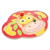 UPKOCH Balance Board Babys Kleinkind Für Kleinkind Busy Board Wackeln Sensorisches Kleinkind Outdoor Fitness Board Balancierspielzeug Kleinkind Wippe Schwebebalken Holz