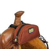 TrailMax Original Pommel Pocket Satteltasche für Western- und Ausdauersättel; Handy-Sattelhorntasche; Satteltasche für Pferde; Trail Riding Handy-Knauftasche; Rost