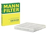 MANN-FILTER CUK 26 009 Innenraumfilter/Kabinenluftfilter - Pollenfilter mit Aktivkohle - für Pkw + Transporter