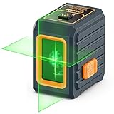 Kreuzlinienlaser, CIGMAN Grüner Kreuzlaser Selbstnivellierend Linienlaser, 30m Arbeitsreichweite, 360° Umschaltbar Vertikale/Horizontale Laser IP54 Wasserschutz inkl. 2*AA Batterien, CM-G01