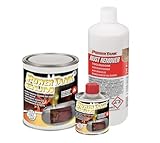 Power Tank Tankversiegelung Motorrad 2k Gum elastischen 700 g Set Tankentroster Innen Versiegelung Tanksanierung Rost Tank Entrosten Und Versiegeln Tankinnenlack Tankbeschichtung Rostlöser Auto Moped