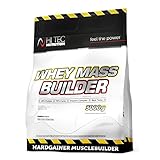 HI TEC NUTRITION Mass Gainer Protein Pulver - Weight Gainer Protein Pulver Whey Gainer - Mass Protein Mass Gainer - Whey Protein Pulver 3000g 60 Portionen Geschmack Vanilla