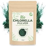 Curly Superfood Chlorella Pulver Bio 500g - 100% naturreine Rohkost-Qualität aus kontrolliert biologischem Anbau ohne Zusätze - Feines Chlorella Bio Pulver für Smoothies, Säfte & Wasser