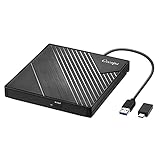 Cocopa Masterizzatore CD DVD Externo USB 3.0 Unità DVD Esterna USB C DVD/CD+/- RW Portable Lettore DVD Esterno Rom DVD-R CD-RW Ultra Slim für Laptop PC Win 10/8/7/XP/Vista/Linux/Mac OS Apple