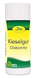 cdVet Naturprodukte Kieselgur 50 g - Hund, Katze, Vogel, Kleintiere - Trockenhilfsstoff - Feuchtigkeitsbindend - bindet Floh + Milbenkot - Stallhygiene - Stallklima - 100% Natur - Kieselalgen