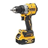 Dewalt 18V Akku-Schlagbohrschrauber DCD805P2T (bürstenloser Motor, 2-Gang-Vollmetallgetriebe, mit LED-Arbeitslicht, inkl. 2x 5.0Ah XR Akkus, Ladegerät & TSTAK-Box)