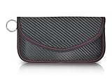 KEYRI 2 Stück Keyless Go Schutz Faraday Tasche Handy für Smartphone Signal Blocker Tasche Abschirmung Autoschlüssel Schutz Keyless Hülle Anti-Tracking RFID-Signalblockierung Faraday Bag (Schwarz)