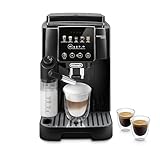 De'Longhi Magnifica Start ECAM220.91.B, Kaffeevollautomat mit LatteCrema-Milchsystem für Automatischen Cappuccino, 5-Direktwahl-Tasten, Soft-Touch-Bedienfeld, x2-Funktion, Schwarz