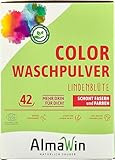 AlmaWin Color Waschpulver Lindenblüte 2kg, 42 Waschladungen, vegan