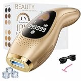 Professioneller Epilierer, Laser, IPL, Epilierer, Lichtimpuls, Epilierer für Damen/Herren, Haarentfernung für Körper und Gesicht, 3-in-1 HR/RA/SC, 9 Stufen, 999.999 Blitze mit Kühlung