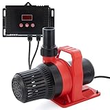 VIALIA Teichpumpe Filterpumpe Varia Red PL-10000, 34-85W, max. 10000 l/h, Pumpe Gartenteich regelbar mit externem Controller, Bachlaufpumpe, Wasserfallpumpe
