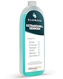 KLARBERG® Ultraschallreiniger Konzentrat 750 ml – Reinigungskonzentrat für Ultraschallbad | Citrusduft | Hautfreundlich | Made in Germany | Für Brillen, Schmuck, Uhren & mehr I Mischverhältnis (1:50)